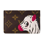 Louis Vuitton X Sun Yitian koost&ouml;&ouml; Sebra mustriga tr&uuml;kitud kaetud l&otilde;uendist kaardihoidja Naiste aksessuaarid Pruun M11448 Basic Set (Bag+Dust Bag)