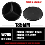 3D 185MM 205MM Esiv&otilde;re T&auml;helogo Embleem M&auml;rk Autotarvikud Mercedes-Benz C/B/E Klassi W206 W253 W213 GLC GLE V Klassi jaoks