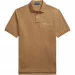 Polo Ralph Lauren &Uuml;hev&auml;rviline logoga tikitud vabaaja l&uuml;hikeste varrukatega polo s&auml;rk Meeste pealisr&otilde;ivad Pruun Kollane MNPOKNI1N822948-270 XL