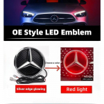 Auto iluv&otilde;re embleem 3D Esipaneeli embleem LED-tuled Mercedes Benz W205 W212 W213 W204 ML W166 CLA C117 W176 W177 E GLA GLC GLE jaoks GL-X166 2013-2015