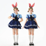Zootopia Judy K&uuml;&uuml;lik politseinik cos t&auml;iskasvanute kost&uuml;&uuml;m cosplay lavaetenduse kost&uuml;&uuml;m 120cm