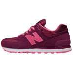 New Balance NB 574 Abrasion Resistant Low top Running Shoes Women's Dark Purple Pink WL574NLB 37