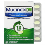 Mucinex, Mucinex DM, 20 pikendatud vabanemisega kahekihilist tabletti