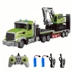 RC poolhaagiss&otilde;iduki ja ekskavaatori komplekt 1:12 RC Transpordiveok RC M&auml;nguauto Kahekordne Kaugjuhtimispult Valgusti ja Muusikaga Kingitus Poistele ja T&uuml;drukutele 1SET
