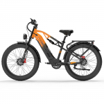 Elektriline jalgratas Lankeleisi MG800 Max 1000W x2 mootoriga T&auml;ielikult amorditud t&auml;iskasvanute elektriline jalgratas 48V 20Ah Shimano 7 k&auml;iguline oranž