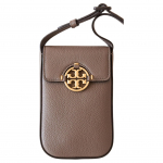 Tory Burch TB Miller Eemaldatava &Otilde;larihmaga Litchi Tekstuuriga Nahast Crossbody Telefonikott Naiste kotid Pruun 84077-250 Basic Set (Bag+Dust Bag)