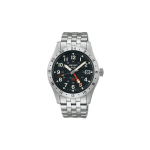 Seiko 100 meetrit veekindel Automaatne Manuaalne Mehaaniline Liikumine Roostevabast Terasest Rihmaga Kell Meeste kellad Must SSK023K1 Black Dial