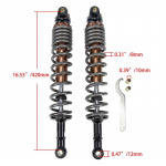 1 paar 420mm Mootorratta osa Tagumine vedrustus amortisaator Vedru Reguleeritavad amortisaatorid Honda Yamaha Kawasaki Suzuki ATV Quad jaoks