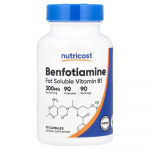iHerb Benfotiamiin Rasvlahustuv B1-vitamiin 300 mg kapslid, 90 tk 90 pcs - 1 ea