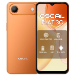 Oscal FLAT 3C 4G AI nutitelefon 16GB+128GB 6.56 Android 16 5000mAh Mobiiltelefon 4+128 oranž