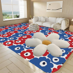 M-Marimekko-U-Unikko Lilled Toavaibad Retro Mitme Valikuga Elutoa K&ouml;&ouml;givaip Libisemiskindel Tervitusvaip 150cm x 220cm