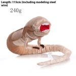 Uus v&otilde;&otilde;ras Xenomorph pehmem&auml;nguasi Multikas pehme 50cm Facehugger t&auml;idisnukk m&auml;nguasi 115cm Chestburster pehmem&auml;ng Halloweeni kingitus kaunistus kingitus beige