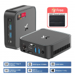 HUIDUN H80 MINI ARVUTI AMD Ryzen 5 3500U Windows11 Pro 16GB 512GB SSD Bluetooth keyboard must
