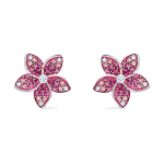 Swarovski troopiline lill roodiumiga kaetud k&otilde;rvar&otilde;ngad Naiste k&otilde;rvar&otilde;ngad Roosa 5519254 Pink