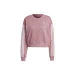 Adidas Originals Logo Prindiga L&uuml;hike Mugav Hingav Pullover Huppar Naiste Topid Lilla-Punane HC2027 S
