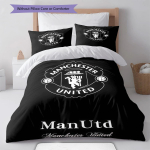 Man Utd voodipesu Tekikomplekt Tekikate Padjap&uuml;&uuml;r Kodu kaunistus S&uuml;nnip&auml;evakingitus (1 * tekikott + 2 * padjap&uuml;&uuml;ri, ilma s&uuml;damikuta) 135x200cm