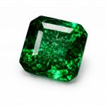 10 karaati looduslik SERTIFITSEERITUD smaragd ruudukujuline roheline Colombia lahtine v&auml;&auml;riskivi 12.9 mm approx roheline