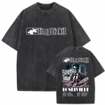 Pestud Vintage Limp Bizkit Graafiline T-s&auml;rk Mehed Naised Hip Hop Vabaaja &Uuml;leliigne L&uuml;hikeste Varrukatega T-s&auml;rgid Unisex Streetwear V&auml;rv() S