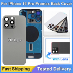 iPhone 16 Pro tagaklaaspaneeli aku katte asendusosad tagumine korpus kaameraklaasiga iPhone 16Pro Maxile 16 Pro Black