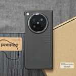 OPPO Find N6 Kaanile Moodne Magnetiline Matt L&auml;bipaistev Triibuline Kate Varustatud Keskmise Hinge Kaitsega Tolmukindel Kest OPPO Find N6 black