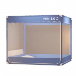 MINISO Kolmeukseline Mongoolia s&auml;&auml;sev&otilde;rk t&auml;isp&otilde;hja ja piiretega 150x200 cm (Height 170cm) sinine