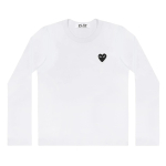 COMME des GARCONS PLAY CDG Unisex pikkade varrukatega T-s&auml;rk AX-T120-051 Valge S white