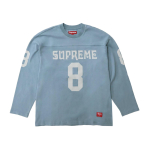 Supreme'i koost&ouml;&ouml;partneri pikkade varrukatega jalgpallis&auml;rk tolmune kiltkivi S gray