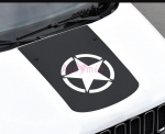 BEC1 Jeep Renegade 2016 2017 2018 jaoks S&uuml;sinikkiust V&auml;rvi Auto Kapoti Kile T&auml;rn Auto Kleebis Kaitse Stiilitarvikud