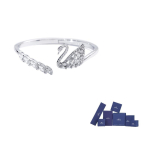 Swarovski Roodiumiga kaetud K&auml;ev&otilde;rud Naistele H&otilde;bedane M Number-Original brand box h&otilde;be