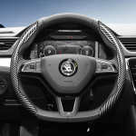 DROQ8 Sobib Skoda s&uuml;sinikkiust tekstuuriga roolikattele, millel on segmenteeritud kiirvabastusega disain, vastupidav, Octavia Kamiq Fabia Kodiaq K jaoks gray