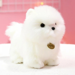 Elutruu Pomeranian koera pehmed m&auml;nguasjad Simulatsioonikutsikas Kawaii kaisukoer T&auml;idisloomad Nukkud Armas S&uuml;nnip&auml;evakingitus Lastele
