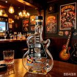 Elektrigitarri kujuline lik&ouml;&ouml;ride dekanter 375ml K&otilde;rge boorsilikaatklaas Kivitr&uuml;ki veinipudel Viski džinni anum Baariekraan (as the picture,375ml)