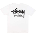 Stussy Bangkok Piiratud V&auml;ljaanne Tai Linn Eksklusiivne Seeria Tagak&uuml;ljel Kirjaprint &Uuml;mmarguse Kaelusega Kampsun L&uuml;hikeste Varrukatega T-s&auml;rk STS-TSASEBTSW1CC8 L black