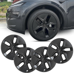 2025-2026 Tesla Model Y Juniper 19 mattmust rattakatted - 4 tk komplekt black