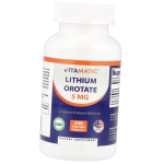 Liitiumorotaat, Lithium Orotate 5, Vitamatic 240kaps (36710002) 240vcaps