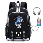 Suure mahutavusega koolikott &otilde;larihmaga; &otilde;pilaste kolmeosaline pliiatsikoti komplekt Backpack black