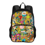 Gumballi h&auml;mmastav maailm &Uuml;mmargune esiosa kott Seljakott Multikas Anime Prinditud &Otilde;pilased Poisid ja T&uuml;drukud Uus Seljakott black