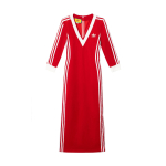 GUCCI x Adidas Originals S&uuml;gis/Talv 2022 Pikkade varrukatega kleit Naiste Punane 712711-XJEGU-6480 Xs - Size Label punane