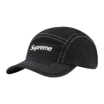 Supreme kahev&auml;rviline twill-camp m&uuml;ts 'Must Valge' Meeste SUP-SS22-887 F black