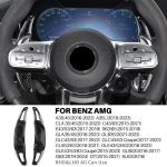 Auto roolivahetuskahvlid Mercedes-Benz AMG A35 A45 C63 E63 S63 G63 C43 CLA GLA GLC GLS GLE 2016-2023 jaoks K&auml;igukangi pikendus Black Carbon gray