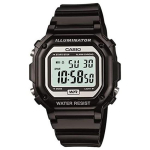 Casio k&auml;ekell Standard F-108WHC-1AJF Must Mood white