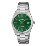 Casio Standard UTP-1302PD-3A1V Unisex Analoogkell Roheline sihver Ioonkattega Roostevaba Teras roheline