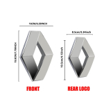 3D ABS Embleem JFJK6 Auto Esiv&otilde;re Kapoti Embleem Pagasiruumi Tagumine Logo Kleebis Dekoratsioon Renault Clio Kadjar Koleos Megane Espace Scenic