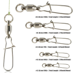 20 tk. P&ouml;&ouml;ratav kalap&uuml;&uuml;gikonnektor koos Duo lukuga kl&otilde;psatusega t&uuml;nn, roostevabast terasest kalastustarvikud #2