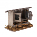 1/12 Miniatuurid Nukumaja Puidust Simulatsioon Kanakulli kaunistus as described