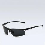 Alumiiniumist magneesiumist &auml;&auml;risteta meeste p&auml;ikeseprillid polariseeritud UV400 tarvikud meestele sinine kattega peegel must