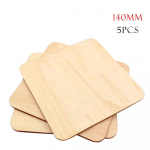 5tk 140mm ruudukujulised &uuml;marad nurgad DIY keskkonnakaitse puidust Sandal wood140mm 5PCS