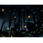 Teemantmaal Mosaiikteemanttikandid Maaling Teemantmaal Ristpiste &Ouml;ine metsapilt 20X30CM