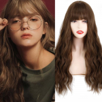 24-tollised/12-tollised pika lainega parukad naistele s&uuml;nteetilisest juustest k&otilde;rge temperatuuriga kiust laineline parukas