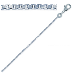 Les Tr&eacute;sors De Lily [C7435] - Chaine Argent 'V&eacute;nitienne' argent&eacute; - 45 cm 1. 5 mm h&otilde;be